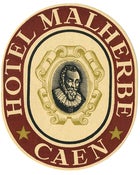 Image of NEW!!! Hotel Malherbe Caen France Luggage Label