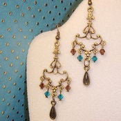 Image of Champaign Chandelier Earrings