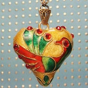 Image of Golden Peacock Necklace