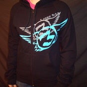Image of .   .    FLYIN 3   HOODIE   .   .                    black