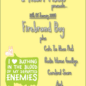Image of 10th Of Jan. - And., Cerebral Scars, Cute In Neon Pink, Radio Waves Goodbye + Firebrand Boy!
