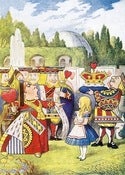Image of Alice in Wonderland: 32x 7x5 illustrations by Sir John Tenniel