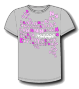 Image of Dananananaykroyd Grey Letters Tee