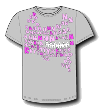 Image of Dananananaykroyd Grey Letters Tee