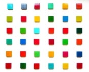 Image of Color Blocks 36.1  - Geometric Wooden Wall Sculpture 