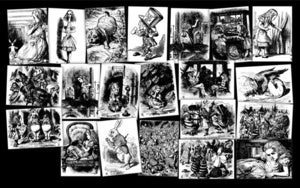 Image of Alice in Wonderland: 21x 7x5 Prints Tenniel and Rackham