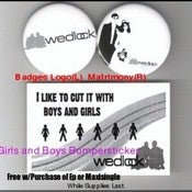 Image of Wedlock Badges& Stickers