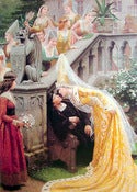 Image of Edmund Blair Leighton: 7x 7x5 Pre-Raphaelite prints