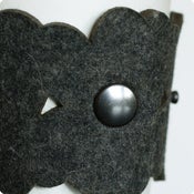 Image of cozy/cuff SKINNY SNAP - dark grey