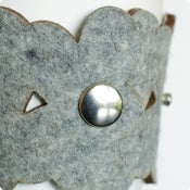 Image of cozy/cuff SKINNY SNAP - light grey