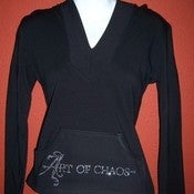 Image of AOC Black Rhinestone Hoody