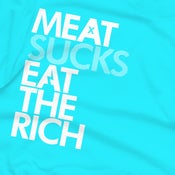 Image of MEATSUCKS Girls fitted tee (AQUA)