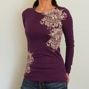 Image of TaTToo sKuLL floral wraparound Longsleeve