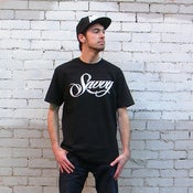 Image of Savvy Script Tee Blk