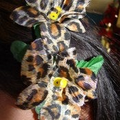 Image of Leopard Orchids - Rockabilly Hair Clip