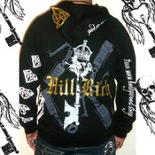 Image of Hollywood Sucks Hoody Black/gold