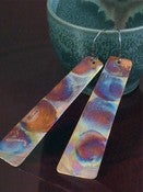 Image of Copper Patina Tapered Earrings II