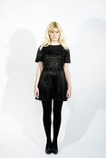 Image of Betty B 'Lizzie' Black Satin Dress