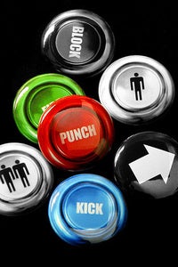 Image of Arcade button badge set