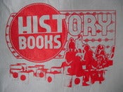 Image of History Books T-Shirt. [red/grey]