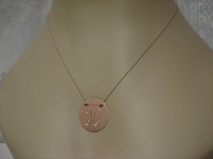 Image of Ginette_NY Baby Disc Monogram Necklace.