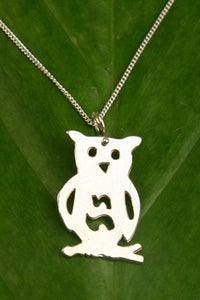 Image of Enchanted Forest Necklace Owl Branch