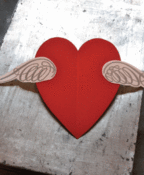 Image of Winged Heart Candy Container