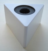 Image of Triangle Blank Mic Flag in White