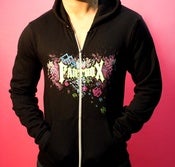 Image of Distress Zip Up Hoodie