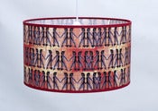 Image of Gas Girl Red 14'' Shallow Tube Light Shade