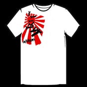 Image of Rising Sun Falling Bombs T-Shirt - White