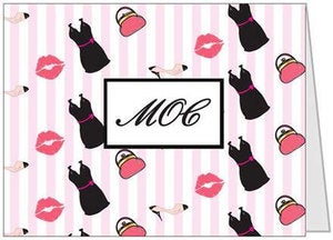 Image of Monogramed Blank Note Cards - 10 Card Set