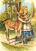 Image of Alice in Wonderland 20 full colour postcards by John Tenniel