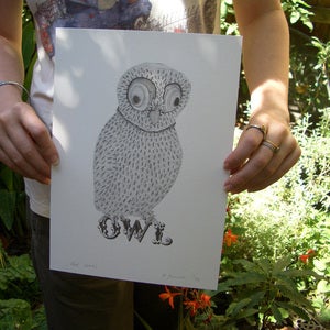 Image of Artists' print - Owl