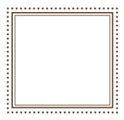 Image of Small Brown Squares - 20 per sheet