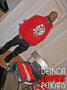 Image of Go PELICANS! Hoodie Red