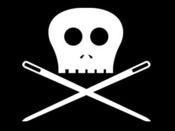 Image of Skully Sewing Needles T-Shirt