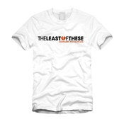 Image of The Least Of These - Single Line Logo Tee (White)