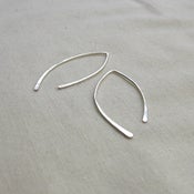 Image of Silver Marquise Earrings