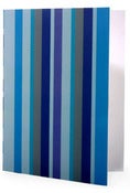 Image of 6 pack Noteset in Ocean Blue Stripe