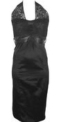 Image of SWEETHEART NECK BUSTIER SATIN INNER TOP LACE FRONT