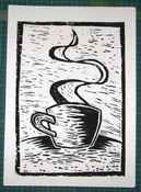 Image of NO LIFE BEFORE COFFEE | LINO-PRINT