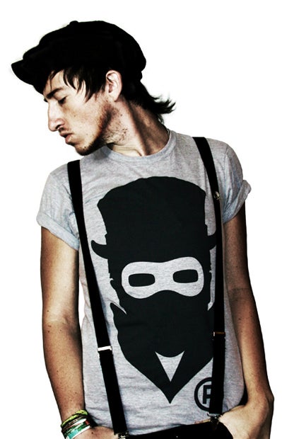 Image of Masked logo (Heather grey) (Mens)