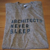 Image of architects never sleep men's t-shirt (heather grey)