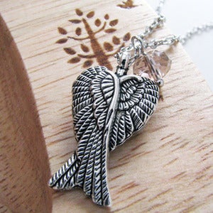 Image of wings of love necklace