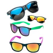 Image of Neon mirror lense sunglasses