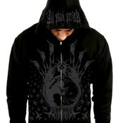 Image of Black ATD Zipup Hoodie