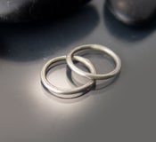 Image of small hammered hoopies