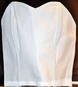 Image of 80s White Leather Corset/Bustier
