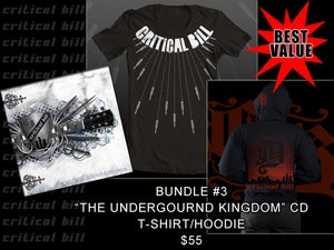 Image of Bundle #3 - "The Underground Kingdom" CD, T-Shirt & Hoodie